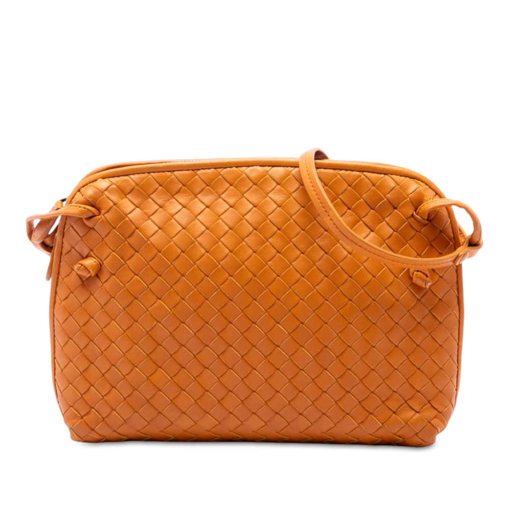 Pre-Loved Bottega Veneta Nappa Intrecciato Nodini Crossbody
